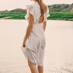 Urban Outfitters Dress laura ashley apron midi womens White (small) cottagecore Photo 8