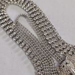 Adjustable Silver with Crystals Chain Style Belt with Elephant Head Photo 6