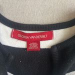 Gloria Vanderbilt Black and white striped thin sweater Photo 1
