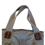 Fossil  Womens Gray Denim Handbag Purse With Leather Accents SKU 6934 Photo 2