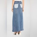 Alice + Olivia NWT Rye Low-Rise Two-Tone Denim Maxi Skirt Sz 25 $375 Photo 3