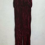 Aidan Mattox  Red Crushed Velvet V-Neck Sleeveless Jumpsuit Sz 8 Photo 9
