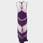 Riviera Sun Womens Sleeveless Dress Floral Embroidered Sequins Boho Purple Small Photo 4