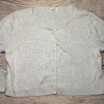 John Galt Brandy Melville Gray Button Front Cropped Cardigan Sweater Womens S Photo 2