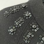 Banana Republic  Black Beaded Boxy Cardigan Sweater Dark Academia Small Photo 3