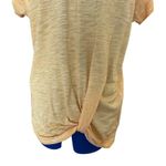 Sanctuary Evereve Sunny Yellow Twist Scoop Neck T-Shirt Size M Travel Vacation Photo 4