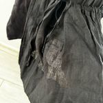 Brochu Walker Black St. Tropez Waist Chest Tie Eyelet Collar Oversized Dress M Photo 6