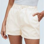 Madewell  Garment-Dyed Pull-On Paperbag Shorts Antique Cream Size‎ 31 Photo 0