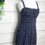 Trixxii Navy Blue Floral Mini Sun Dress Size Medium Photo 1
