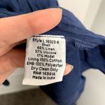 Johnny Was Reina Midi Dress Womens Large Linen-Blend Blue Embroidered Photo 12