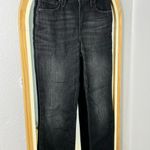 Good American Good Legs straight leg ankle cropped washed black denim jeans Photo 2
