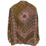 Farm Rio Anthropologie x Bandana Paisley Bandana Print Button Up Top Size Medium Photo 4