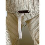 Free People  Cream Oversized Half Moon Bay Pullover Sweater - Size - Small Photo 6