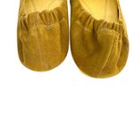 Chocolat Blu  Vivian Yellow Suede Ballet Flats Floral Accent Size 8.5 Photo 6