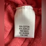 Croft & Barrow Women’s Large Pink Coral Textured Knit Short Sleeve Casual Top Photo 3