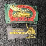 Vintage ALPS 100% Wool Cardigan Sweater Black Metal Buttons Size Large Photo 3