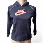 Nike Silver Tag Y2K Navy Blue, Red, and Grey  Hoodie Women's Size Small Photo 1
