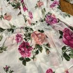 Love Shack Fancy NWT  Popover Dress in Rose ballet Blush Venetian floral silk XL Photo 8