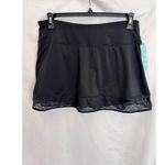 Ideology  Skort Athletic Tennis Golf Built-In Shorts Pocket Black‎ L Photo 1