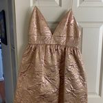 Alice + Olivia Revolve Rose Gold Shimmer Foley Party Dress Size 10 SOLD OUT Photo 1