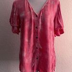 Dear John  Ruffle cap sleeve blouse Size Medium Rayon Photo 0