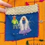 Maggie Barnes Vintage Bright Embroidered Patchwork Art to Wear Coat Size 2X Photo 3