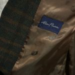 Alan Flusser Men's Olive Brown Plaid Wool Blend Sport Coat Blazer Jacket L NWT Size L Photo 10
