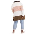 Madewell Antique Cream Colorblock Stripe Wool Blend Kent Cardigan Sz.2x NWT Photo 2