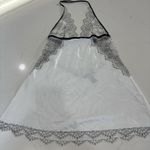 Victoria's Secret  White and Black Lace Chemise size S/P Photo 1