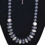 Source Unknown Chunky Shades Of Grey Graduated Beaded Statement Choker Necklace Like New Photo 0