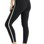 Athleta  7‎ 8 Metro Leggings XS Black White Activewear Yoga Gym Photo 0