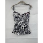 Tommy Bahama Tommy Bahama Paisley Paradise Banding Swim Top Women Large Blue Adjustable Photo 1
