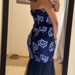 Speechless Blue Floral Mermaid Dress Photo 1