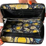 Vera Bradley Women's Wallet - Navy and Mustard Floral Photo 2