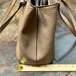 Nine West Marcelie Tote Tan Shoulder Scatchel Photo 9