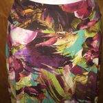 Stretchy Tropical Floral Salaam Skirt Size XS Photo 3