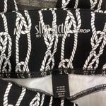 Investments  Slim Factor Black & White Rope Print Crop Pants M Photo 2