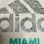 Leed's Beige Miami Graphic Canvas Open Top Tote Approximately 14" X 15" Tan Photo 7