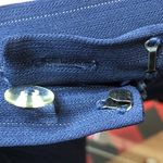 Laura Scott  Blue Lined Skirt w/white pin stripes Size 10 Petite Photo 5