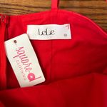 New With Tags Tiered Poplin Ruffle Mini Dress Size Medium Party Flirty Coquette Red Photo 6