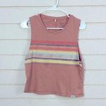 prAna  Brown Striped Tank size S Photo 0