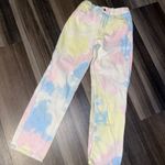 Blue Blush Tie-Dye Pants Photo 0