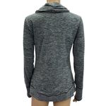 Balance Collection Cowl Neck Long Sleeve Thumb Hole Kangaroo Pocket Shirt Small Photo 5