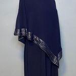 Slny Asymmetrical Blue Dress with Silver Embellishments Size 16 Photo 4