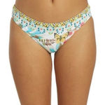 Johnny Was New.  white Floral bikini bottom. Small. Retails $98 Photo 0