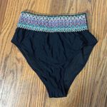 Paisley One Shoulder Woven Patchwork Black Bikini Set size S NWT swimsuit Photo 6