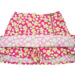 Lilly Pulitzer Vintage  Skirt Size 4 Pink Green Floral Print Golf Resort Wear Photo 4