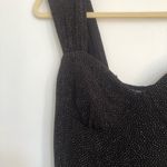 Y2K black and silver dot glitter mini dress sleeveless semi Photo 4