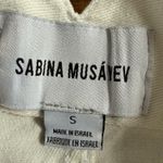 Sabina Musayev McKenna Mini Skirt High Rise Denim White Women’s Size S Photo 5