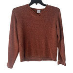 Columbia  Women's Size Medium Light Red‎ Terry Cloth V Neck Outdoor Sweater Photo 0
